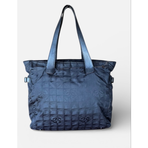 CHANEL Handbags - Chanel Black Nylon Travel Ligne Zip Tote Bag